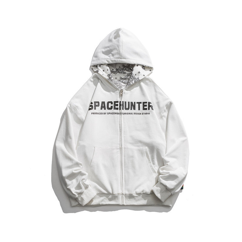 Men Graphic Hoodies Men's Autumn Hooded Couple Loose-Fitting Casual Pullover