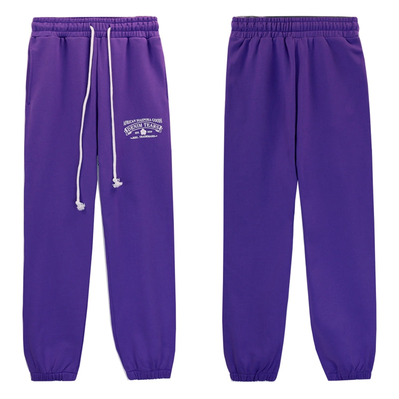 Denim Tears Outfit:Hoodie/Sweatpants (Separate Purchase Options) Casual Hooded Sweatshirt Sweatpants