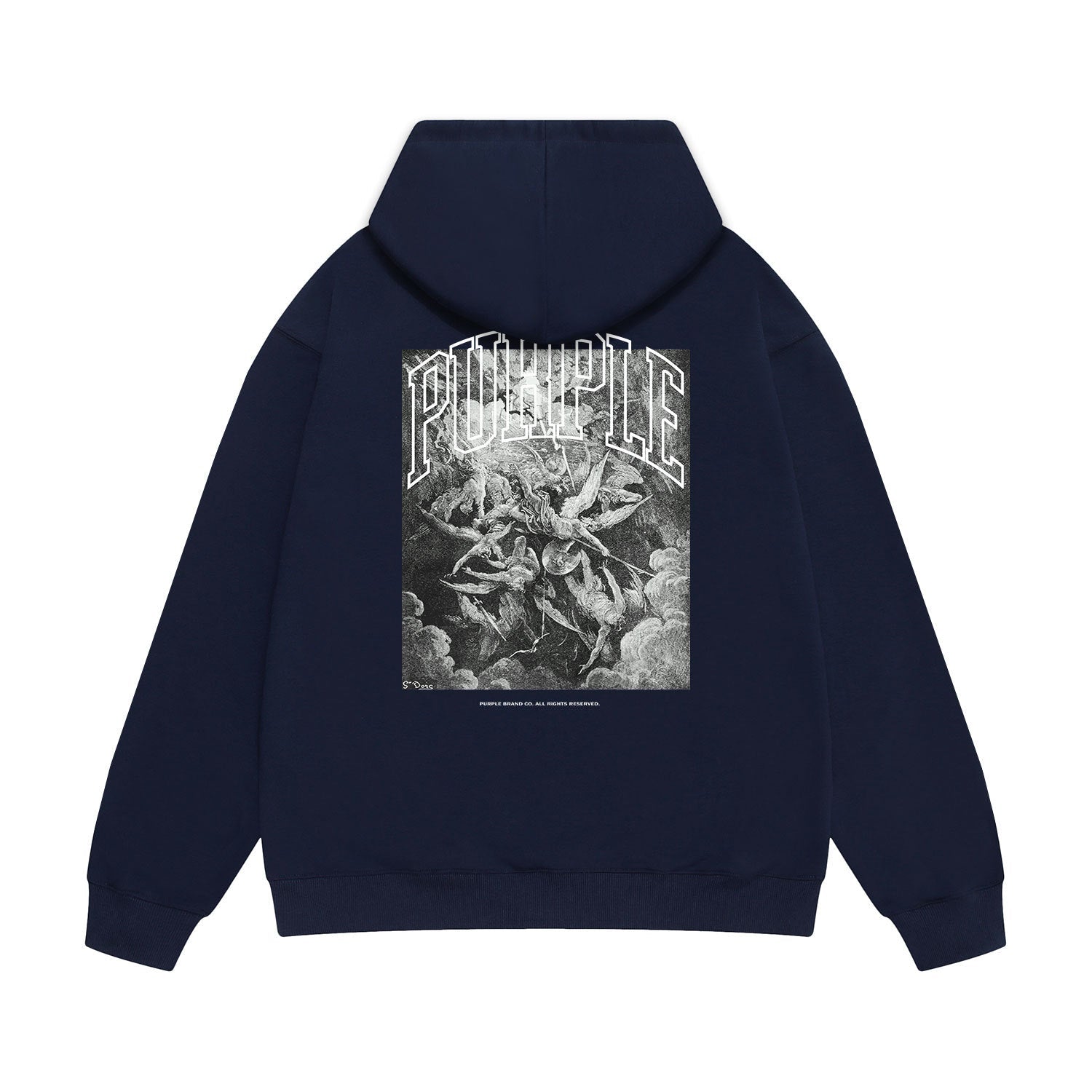 Purple Brand Hoodie Fashion Loose Hooded Sweater