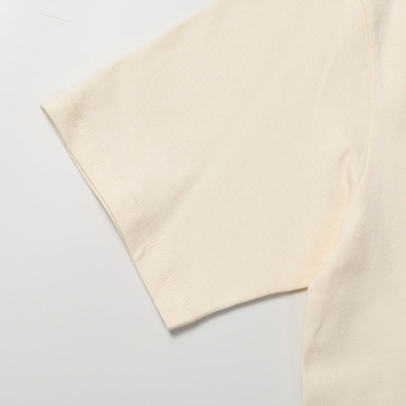 Rhude T Shirt Parrot Wheat Ear Letter Print Short Sleeve T-Shirt