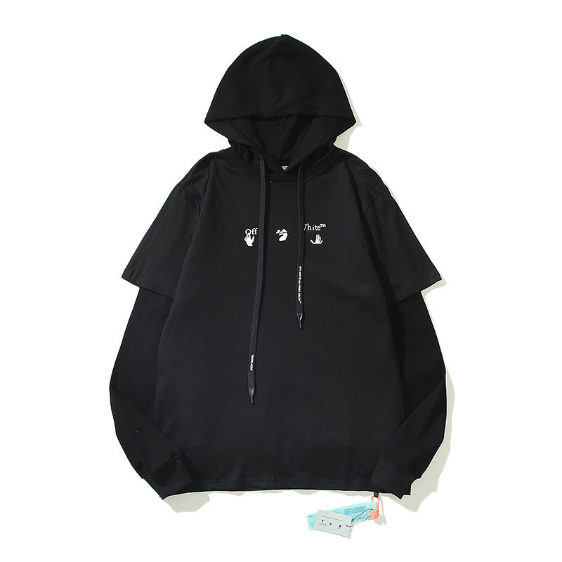 off White Hoodie Melting Arrow Water Drop Printed Hoodie Sweater