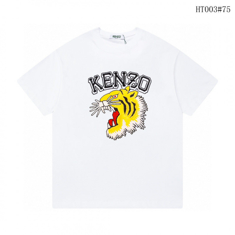 KENZO T Shirt Summer Tiger Head Casual