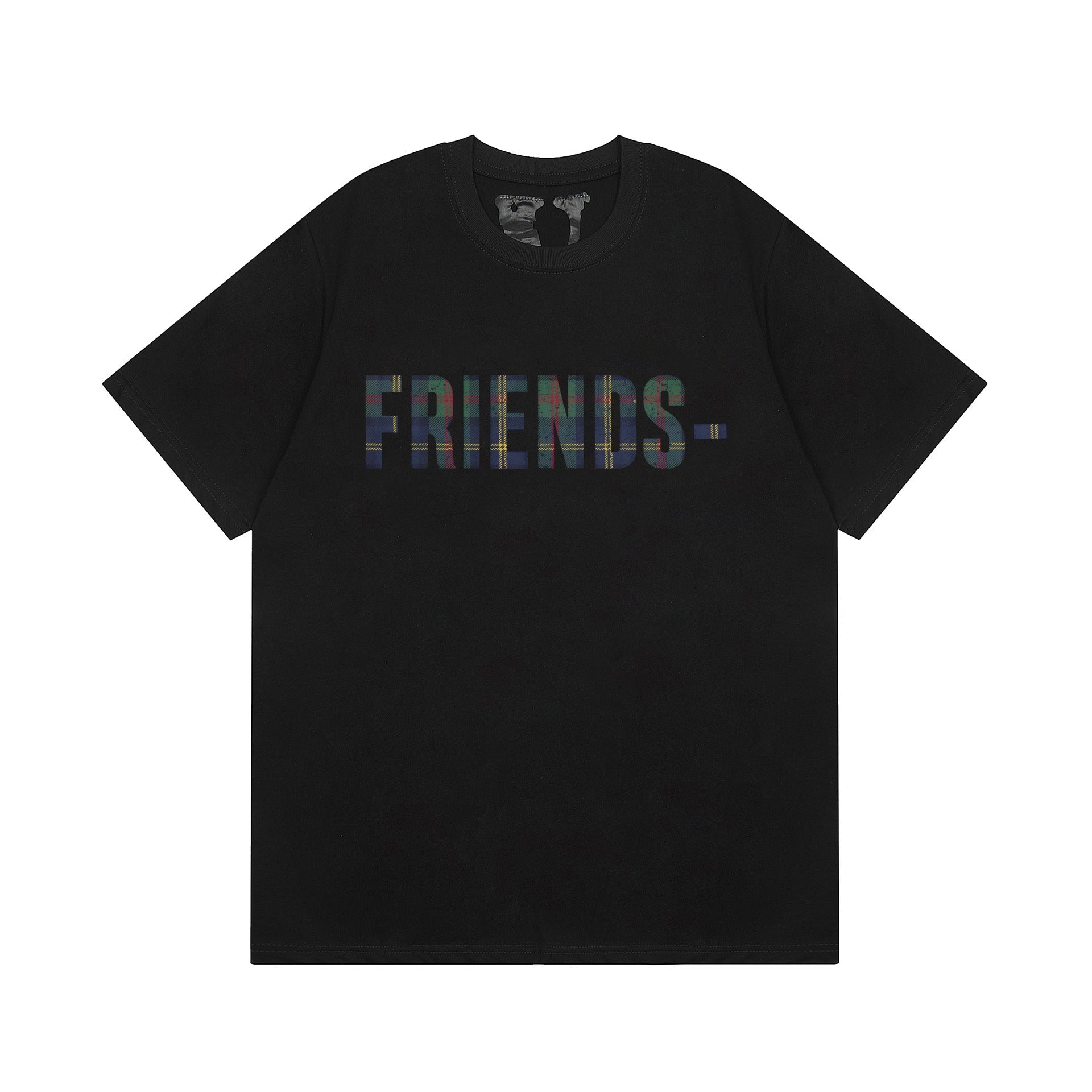 Vlone T Shirt Spring/Summer Print Pattern Crew Neck
