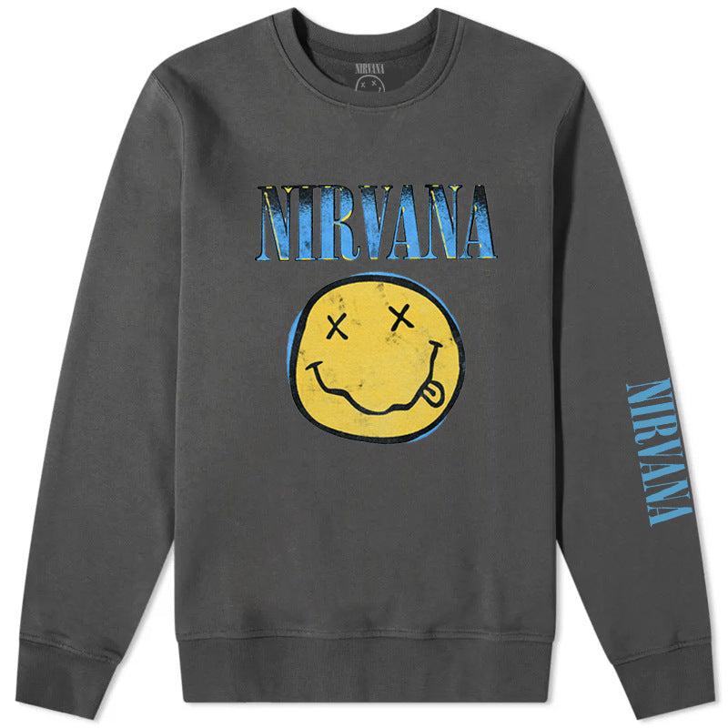 Nirvana Hoodie Rock Sweatshirt Kurt Donald Cobain Punk Loose