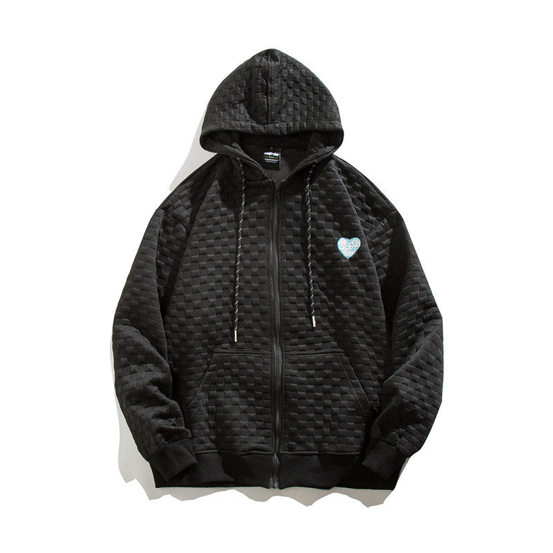 Mens Graphic Hoodies Men's Autumn Clothing Hooded Cardigan Sweater Boys Loose Street Casual