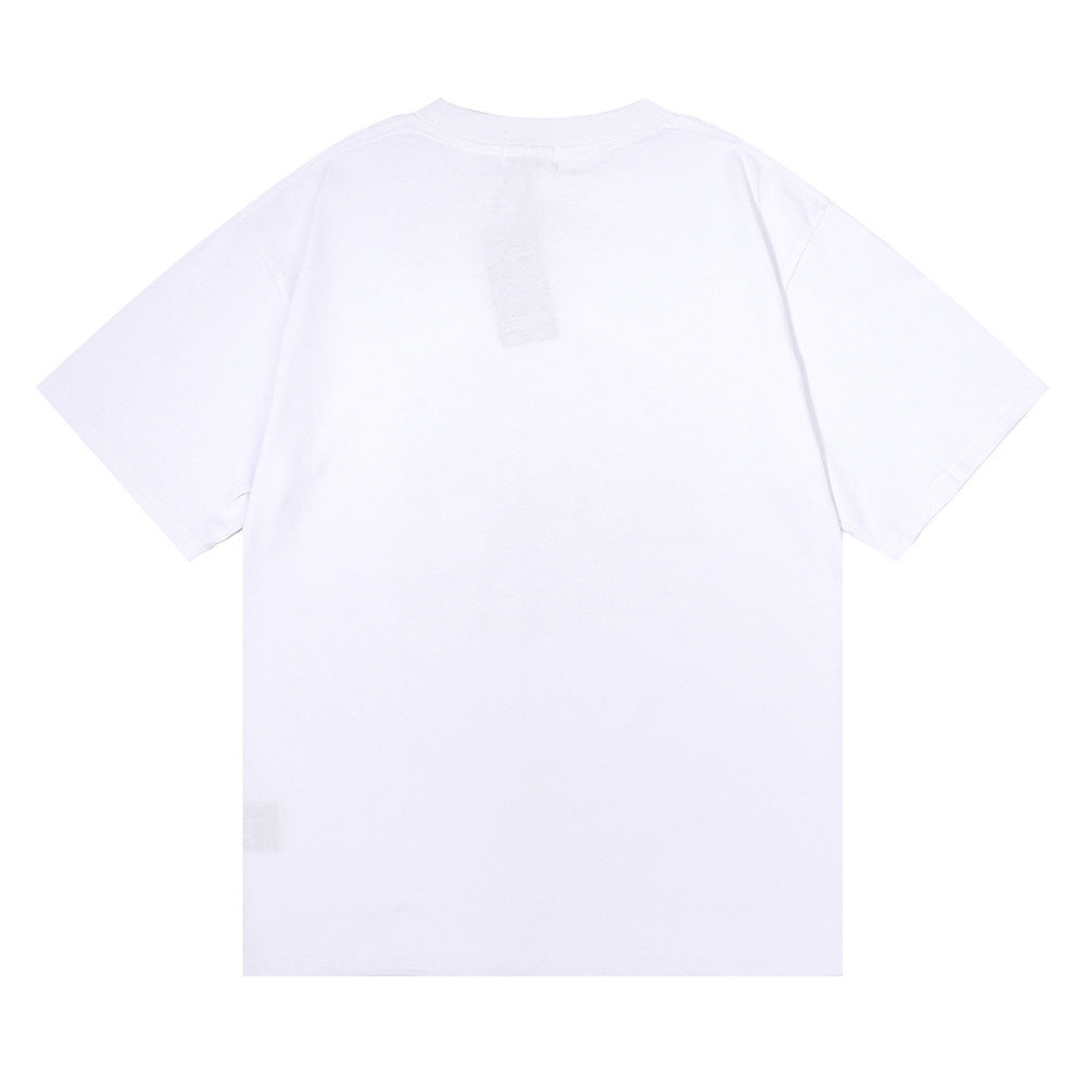 Rhude T Shirt F1 Racing Letter Logo Pattern Short Sleeve T-Shirt