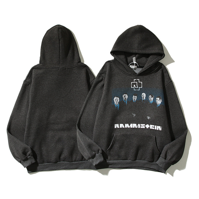 Kanye West Sunday Service Hoodie Vintage Portrait Printing Vintage Hoodie