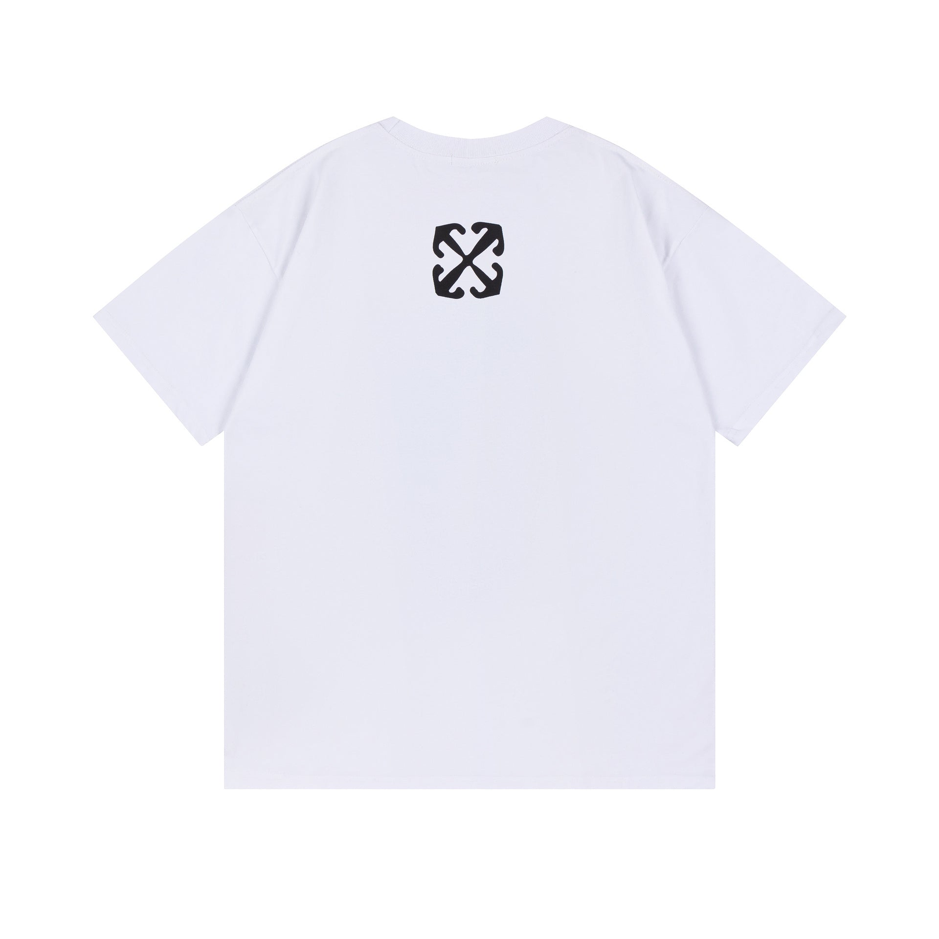 Off White T Shirts OW Madonna Oil Pattern Crew Neck Short Sleeves
