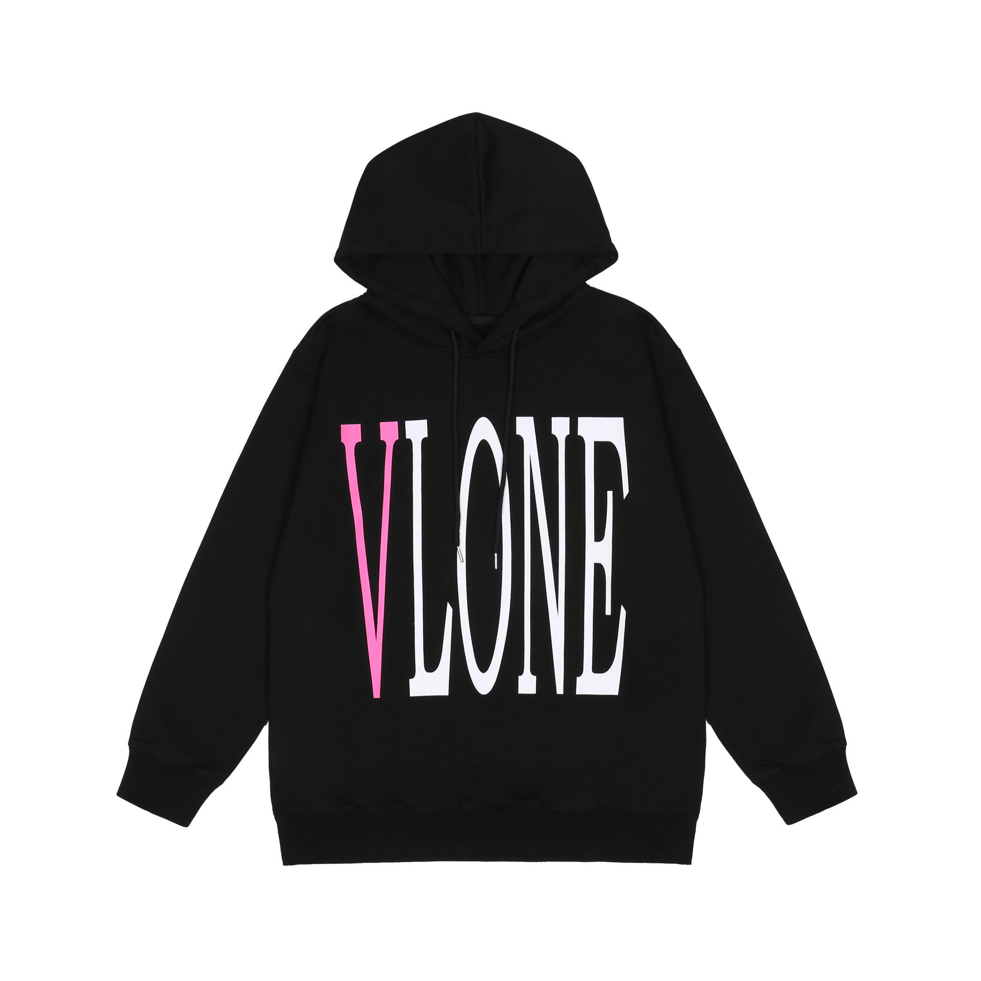 Vlone Hoodie Hip Hop High Street Big V Print Short Sleeve T-Shirt Hoodie