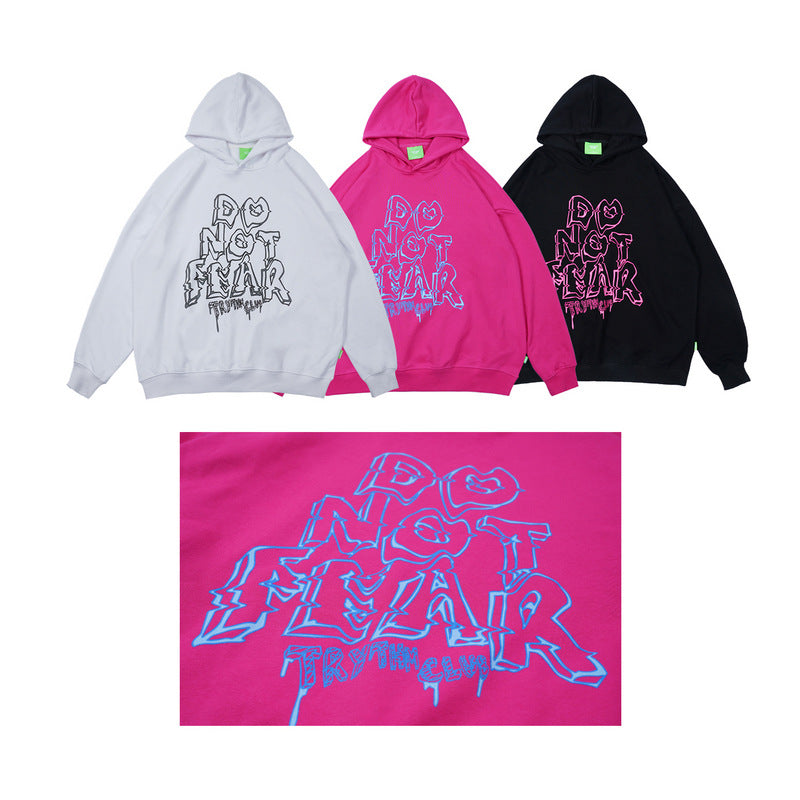 Man Fall Outfits Fall Winter Men's Sweater Printed Couple Hoodies Casual Hooded Sweater