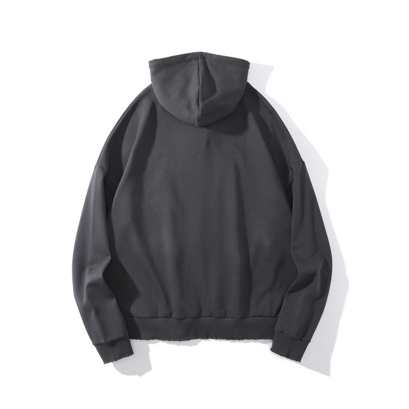 Man Fall Outfits Printed Hoodie Loose Couple's Tops