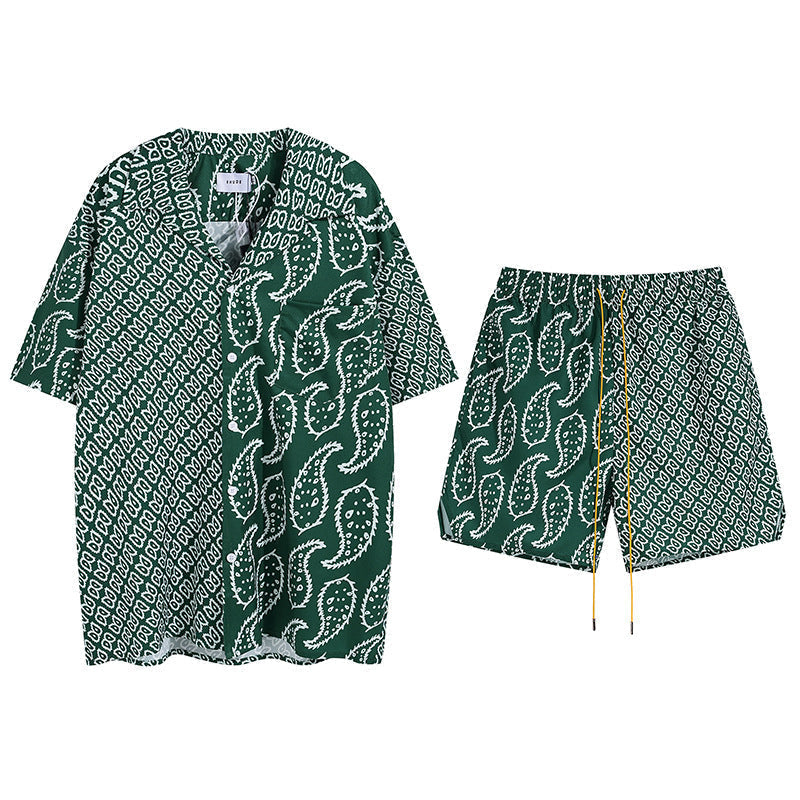 Rhude T Shirt Family Totem Casual Short Sleeve Shirt, Shorts