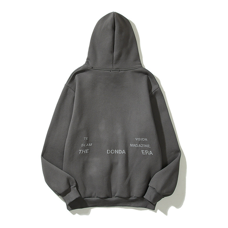 Kanye West Sunday Service Hoodie Autumn And Winter Letters Printed Hoodie Heavy Retro