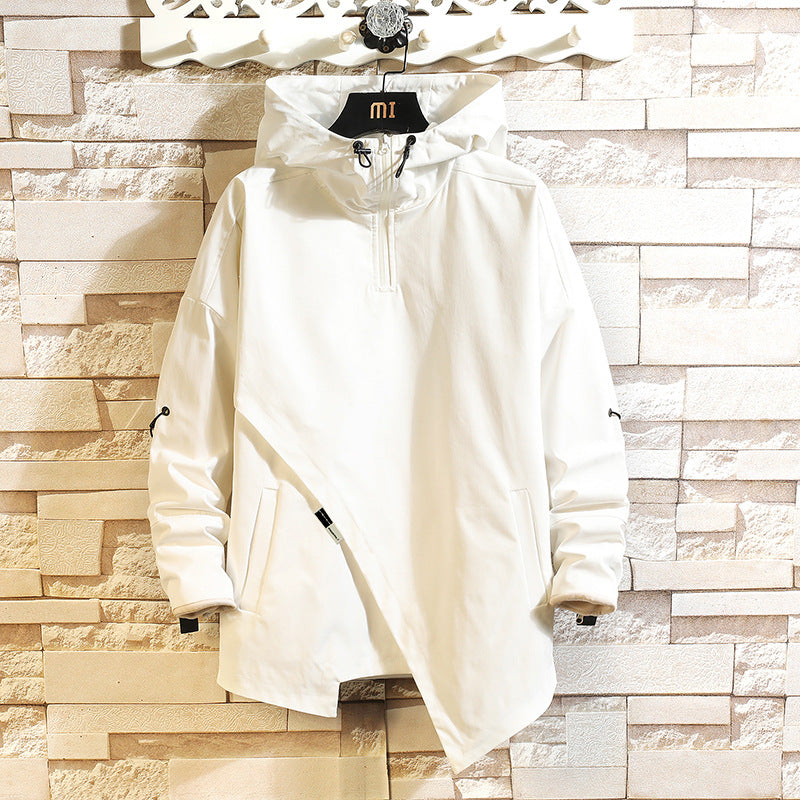 MEN'S Hoodie Turtleneck Jacket Irregular