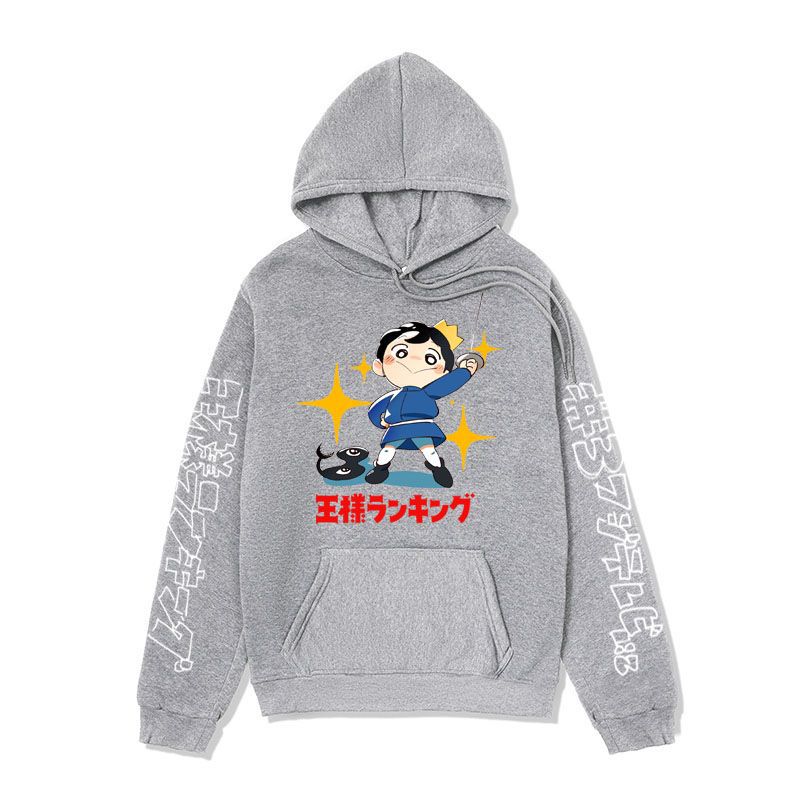 Anime Hoddies King's Ranking Sweatshirt Poji King Print Hoodie