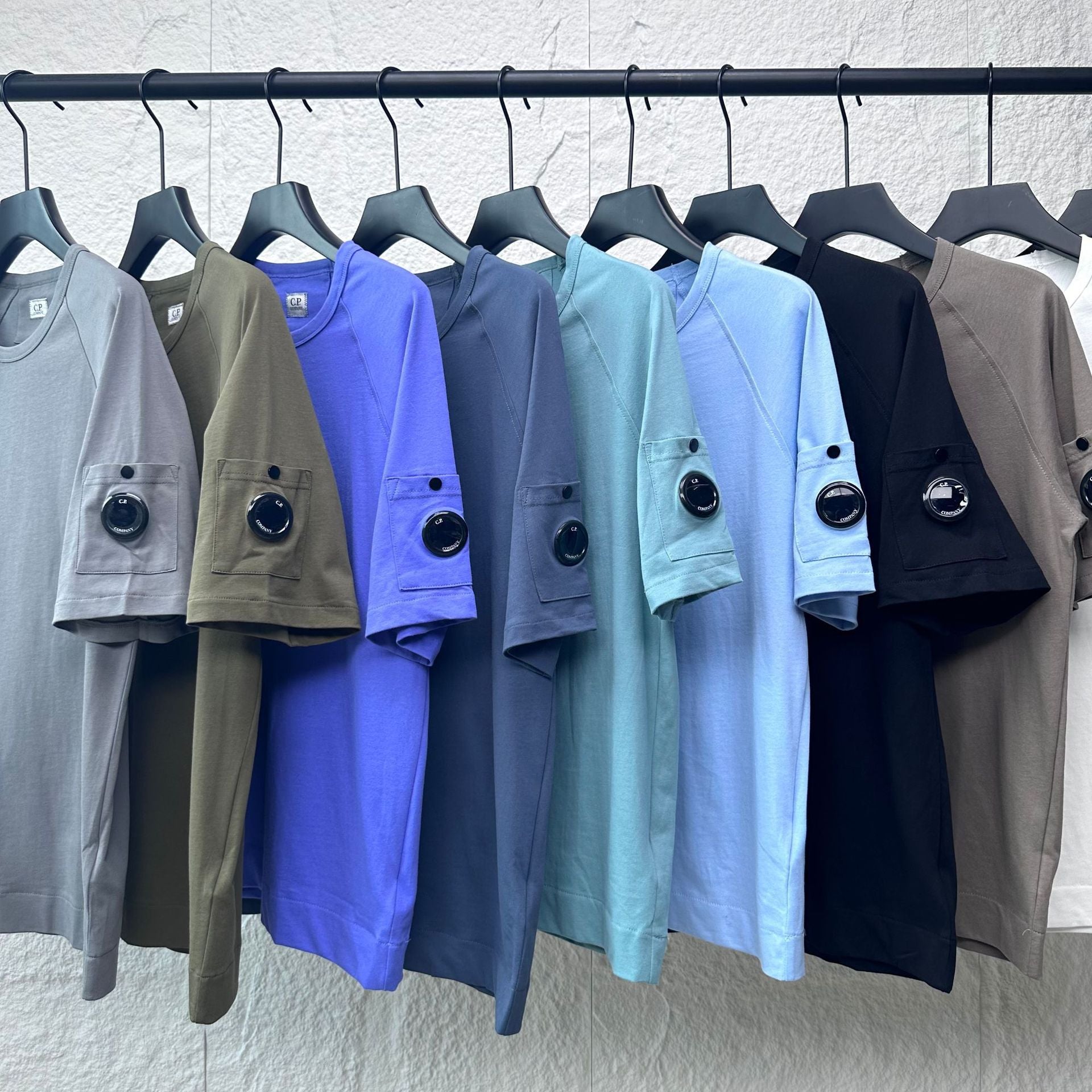 Cp Company T Shirts Summer Casual Loose Crew Neck Pullover