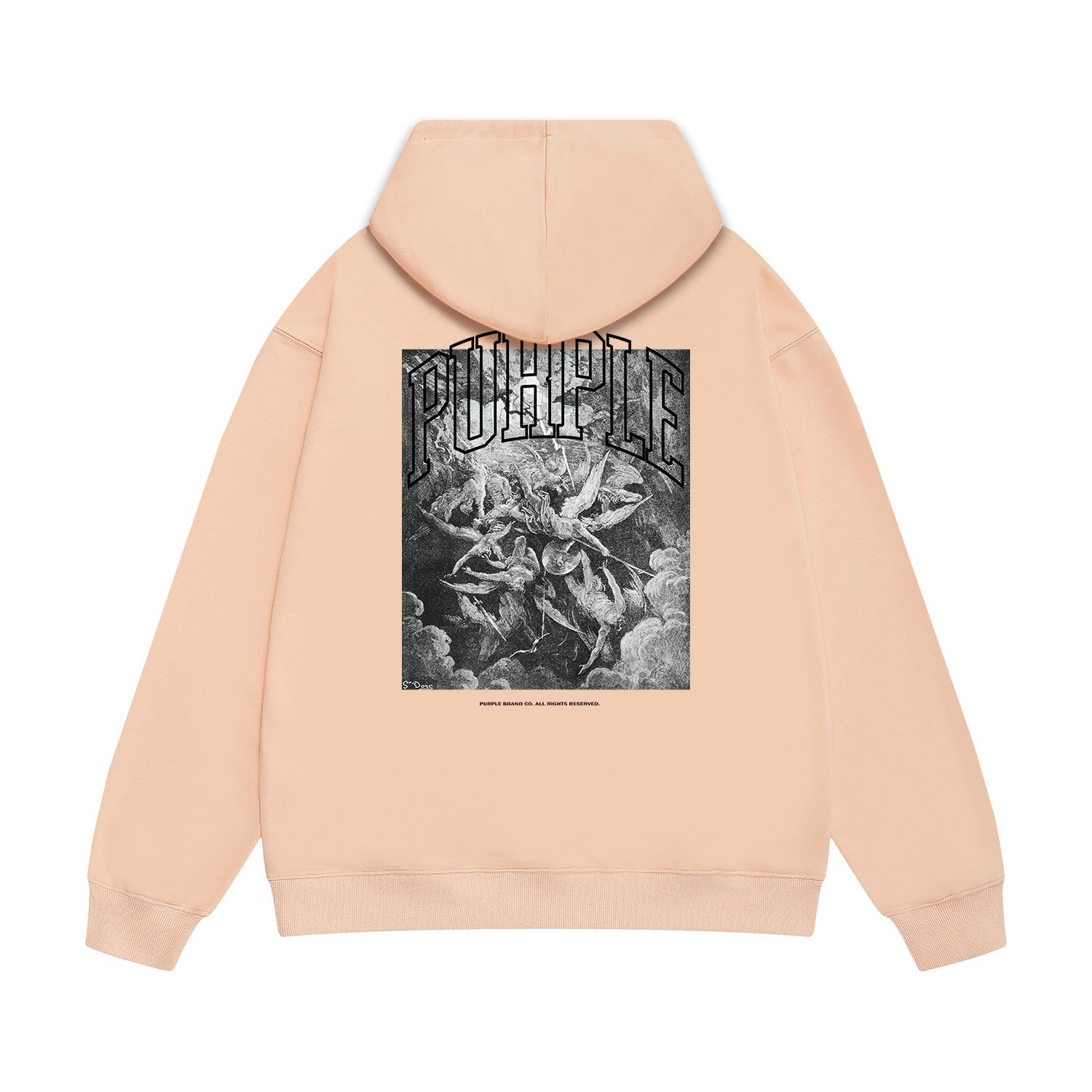 Purple Brand Hoodie Fashion Loose Hooded Sweater