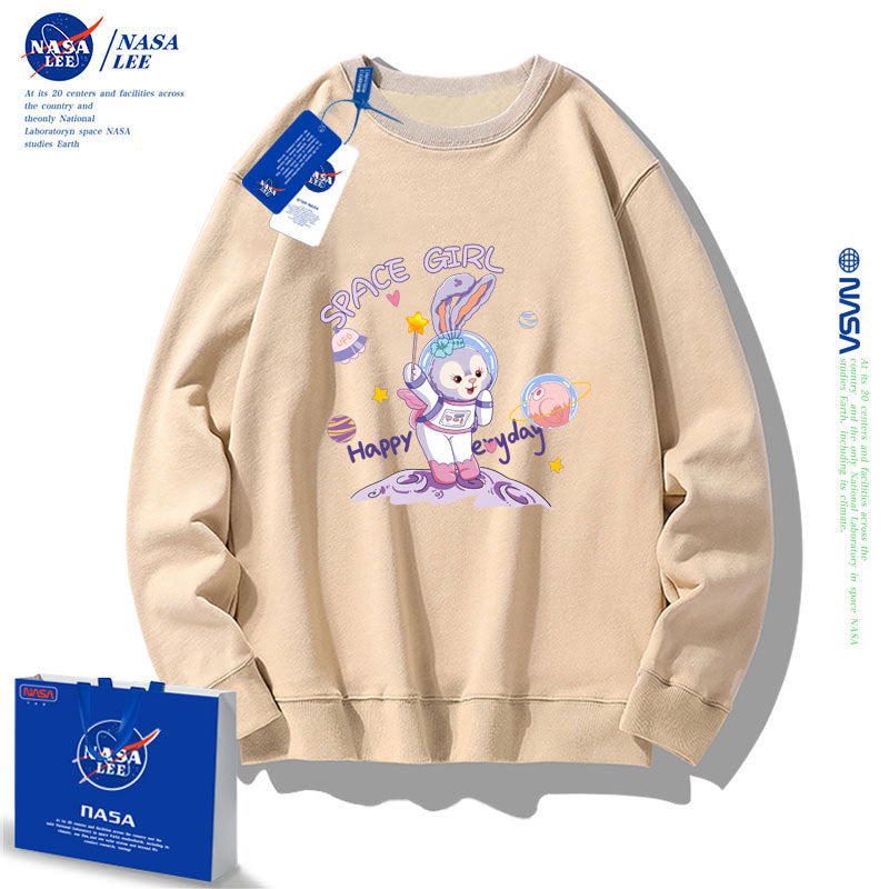 Nasa Children Hoodie Nasa Girls' Round Neck Sweater Spring And Autumn