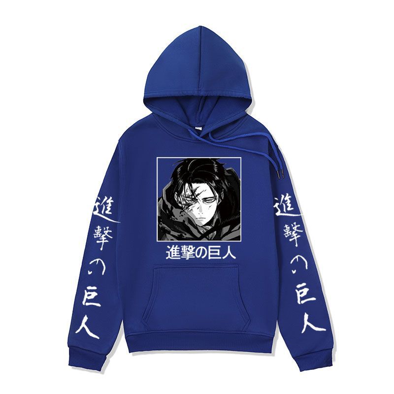 Anime Hoddies Anime Brushed Hoody Autumn and Winter Attack on Titan Series Hoodie Street Jacket Men