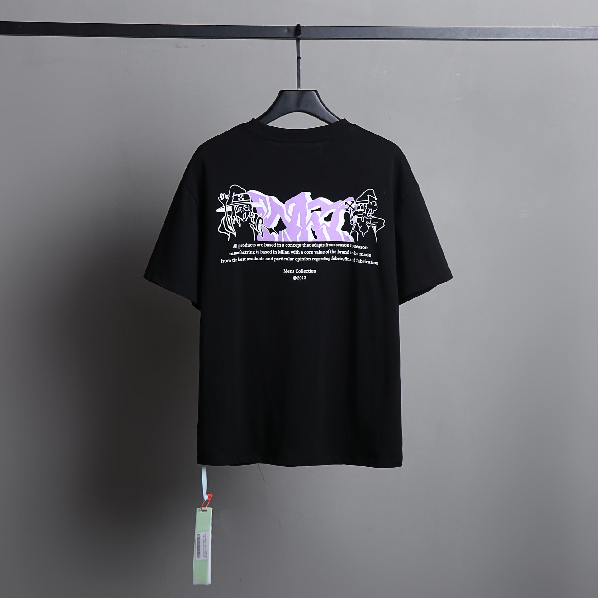 Ow T Shirts Gradient Arrow Men and Women Short Sleeve