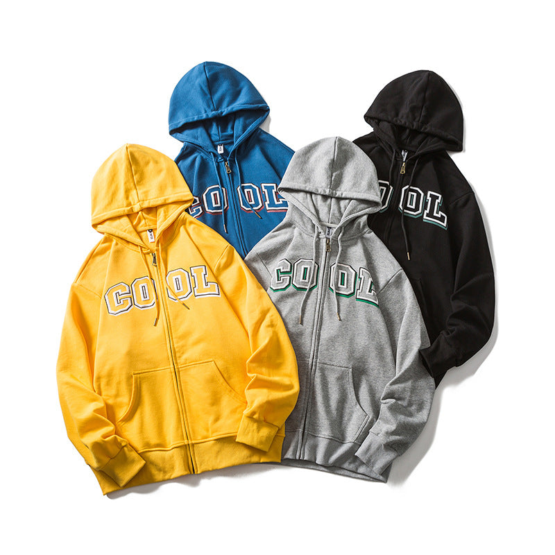 Men's Graphic Hoodies Men's Autumn Printing Hooded Cardigan Sweater Men's