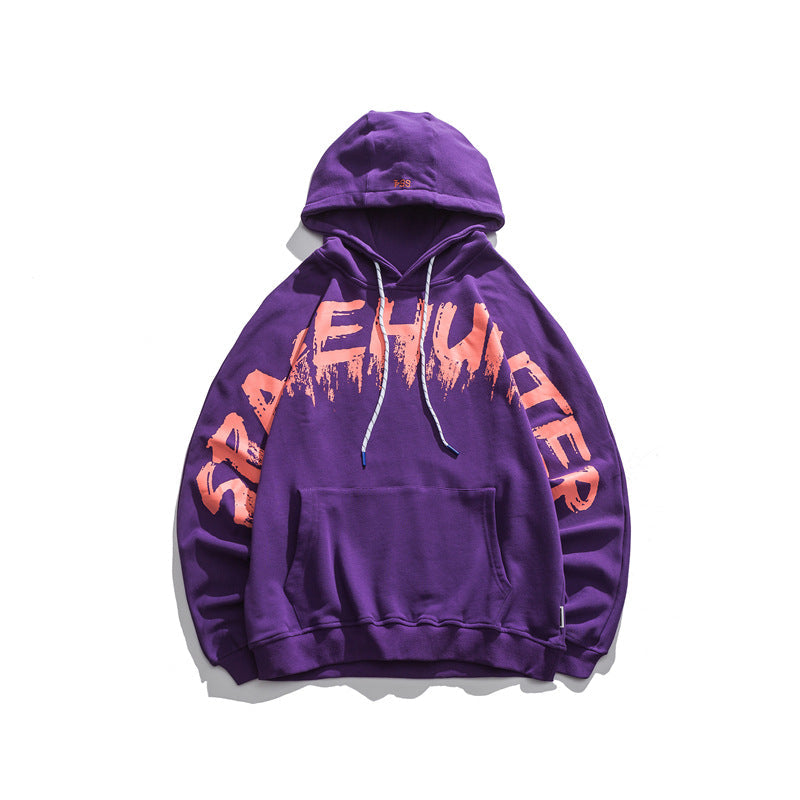 Men's Graphic Hoodies Men's Autumn Casual Big Letter Print Pullover Men's Clothing