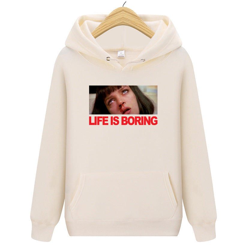 Adolescence Sweatshirt Sweatshirt Printing plus Velvet Hoodie