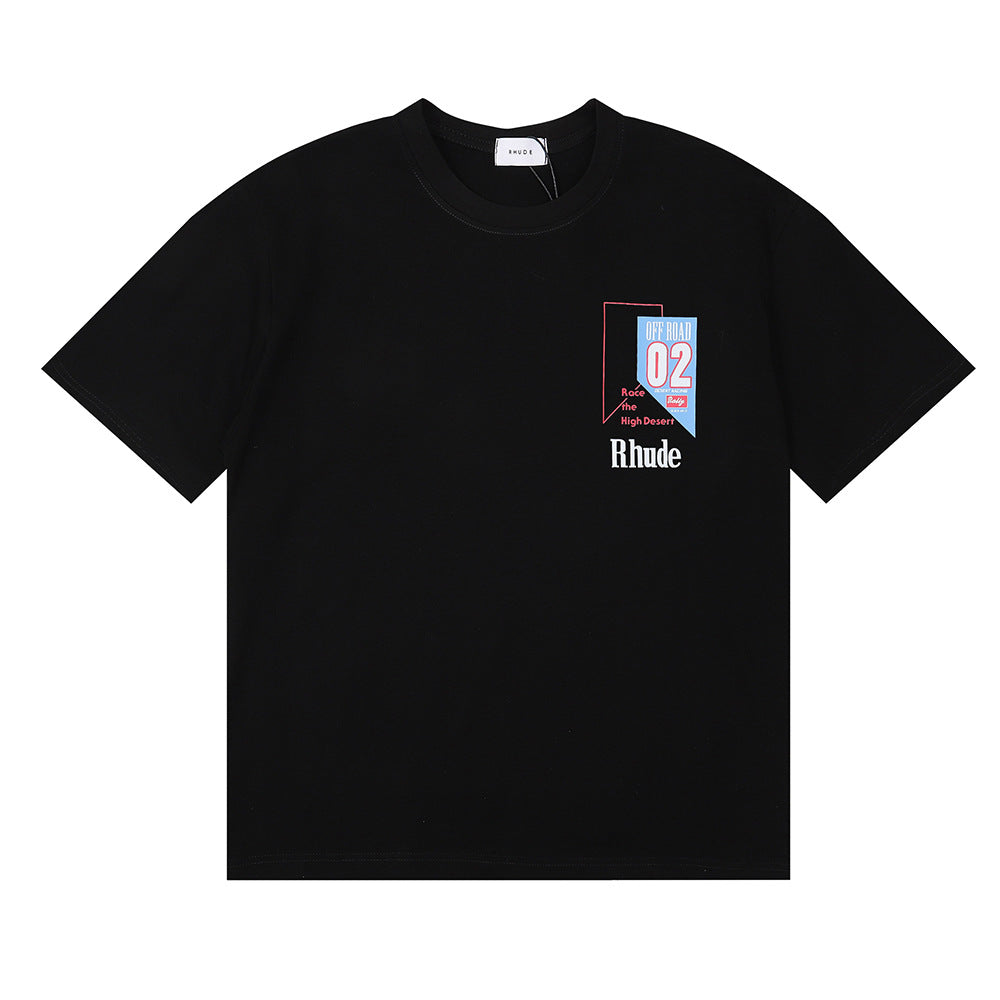 Rhude T Shirt Micro Track Letter Print Short Sleeve T-Shirt