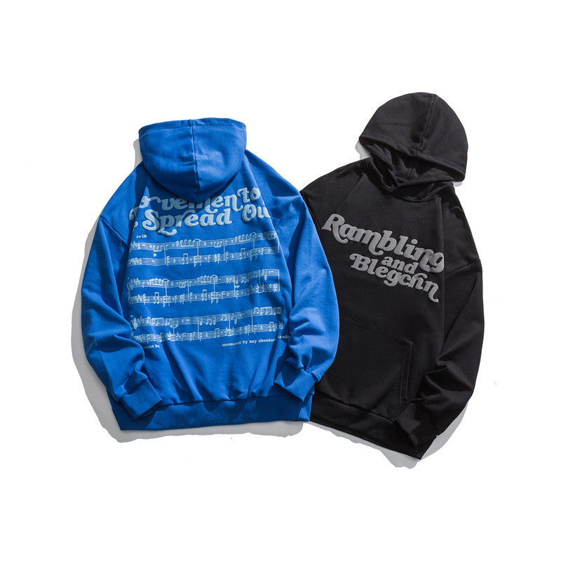 Men's Graphic Hoodies Men's Autumn Printed Casual Hooded Sweater Loose Top