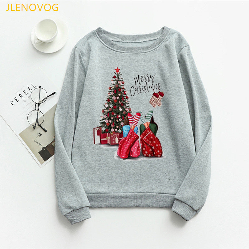 Christmas e and Christmas gifts print hoodies women clothes