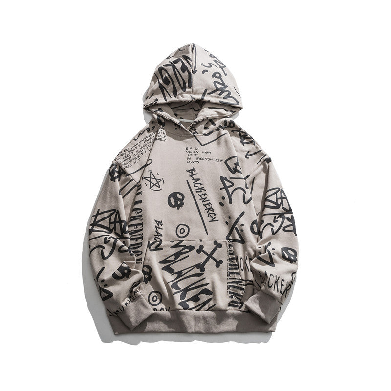 Men's Graphic Hoodies Men's Autumn Casual Hooded Sweater Top