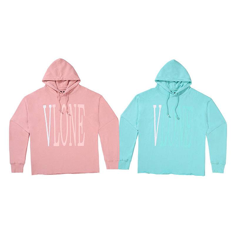 Vlone Hoodie Printed Hoodie Loose Pullover Hoodie For Men And Women