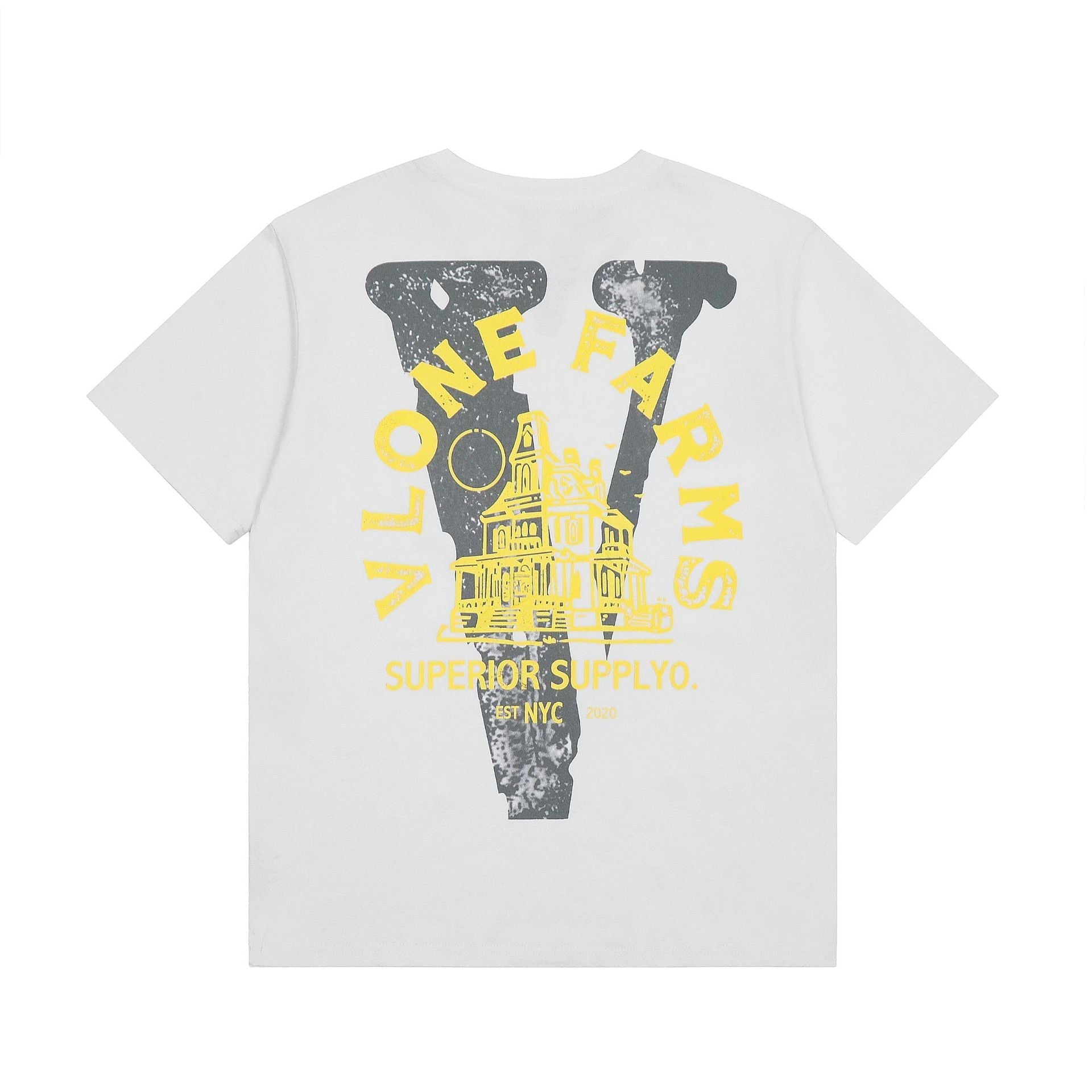 Vlone T Shirt Spring Summer Crew Neck Pullover Short Sleeve