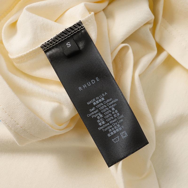 Rhude T Shirt Leopard Print Short Sleeve T-Shirt