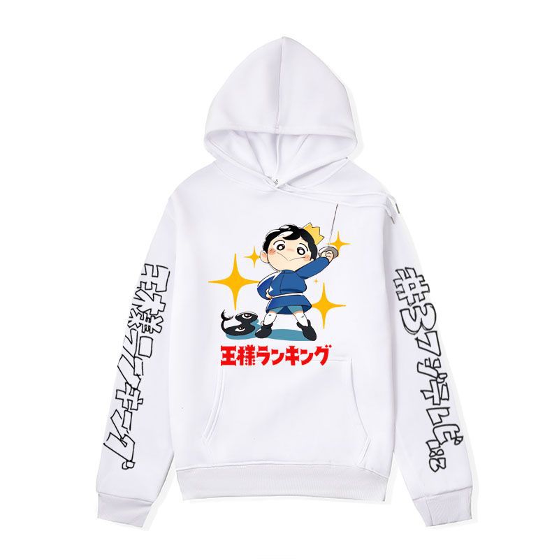 Anime Hoddies King's Ranking Sweatshirt Poji King Print Hoodie