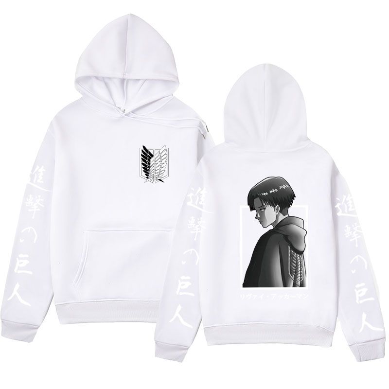 Anime Hoddies Attack on Titan Series Sweater Soldier Changliwell Character Print Hoodie