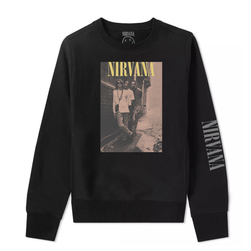 Nirvana Hoodie Rock Sweatshirt Kurt Donald Cobain Punk Loose