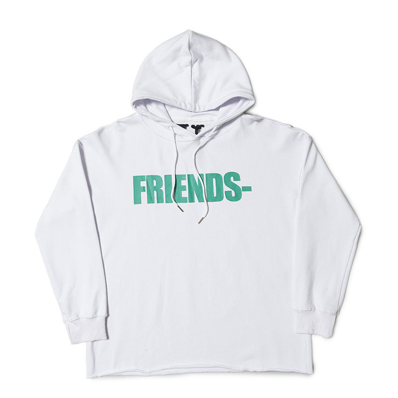 Vlone Hoodie Frien Sweater Hooded Coat Hoodie Men'S And Women'S Autumn And Winter Casual Large Size Sweater