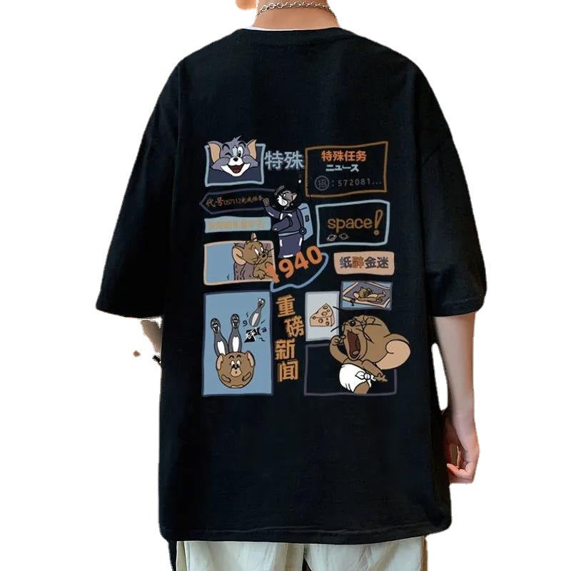 Tom And Jerry T Shirt Printed Loose Casual
