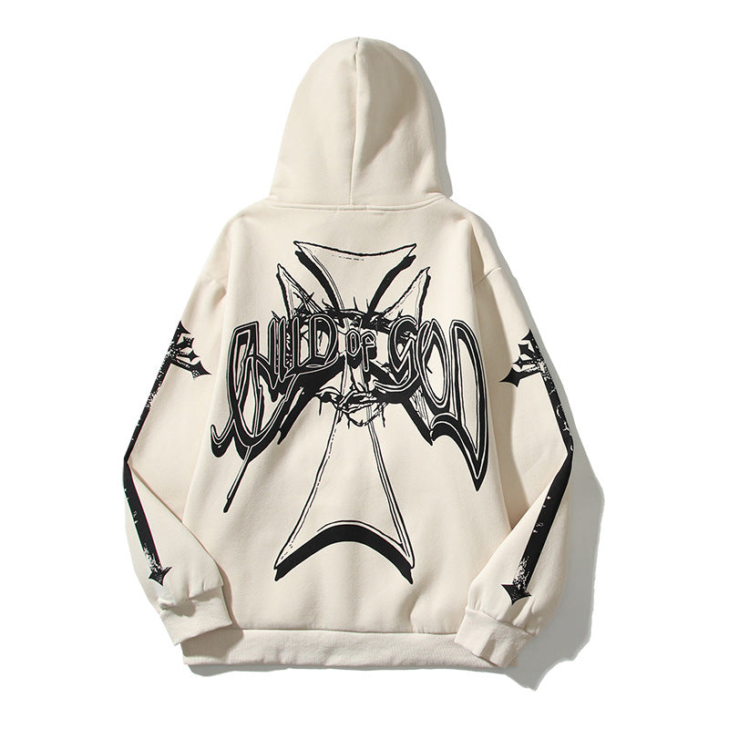 Kanye West Sunday Service Hoodie Vertabrae Cross Roads Hoodie Skull Hooded Sweater