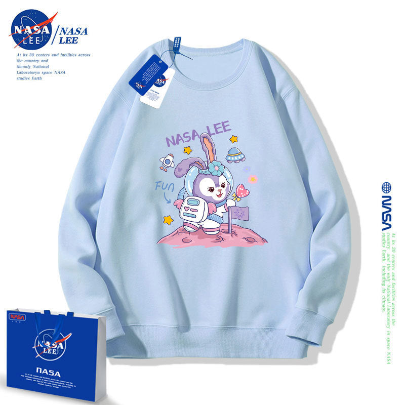 Nasa Children Hoodie Nasa Girls' Round Neck Sweater Autumn