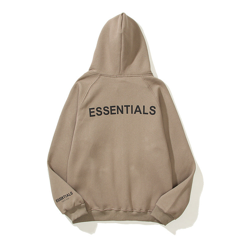 Cardigan Baseball Jacket Fog Hoodie High Street Loose Cardigan Zipper Fleece-Lined Thick Coat
