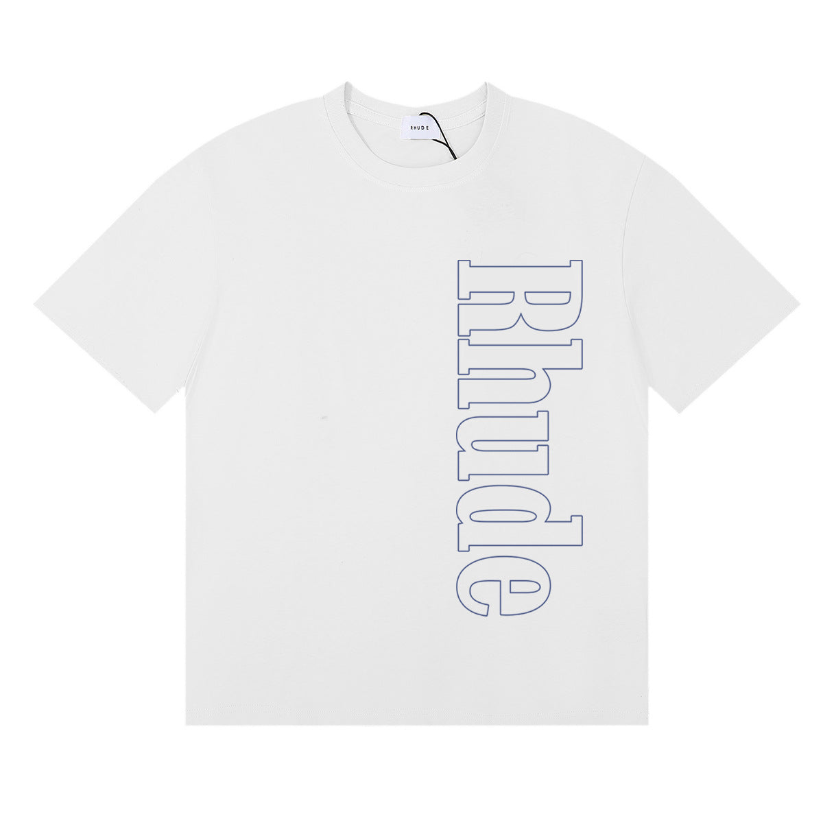 Rhude T Shirt Micro Label Letter Skull Print Short Sleeve T-Shirt
