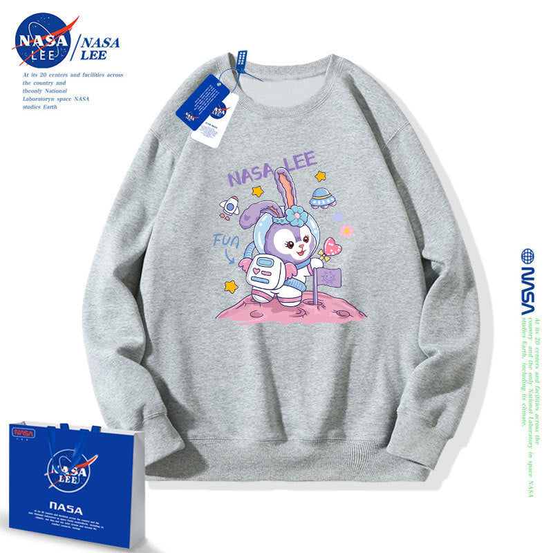 Nasa Children Hoodie Nasa Girls' Round Neck Sweater Autumn