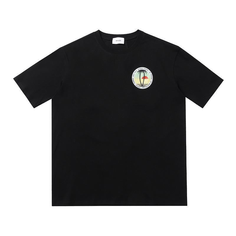 Rhude T Shirt Geometric Print Short Sleeve T-Shirt