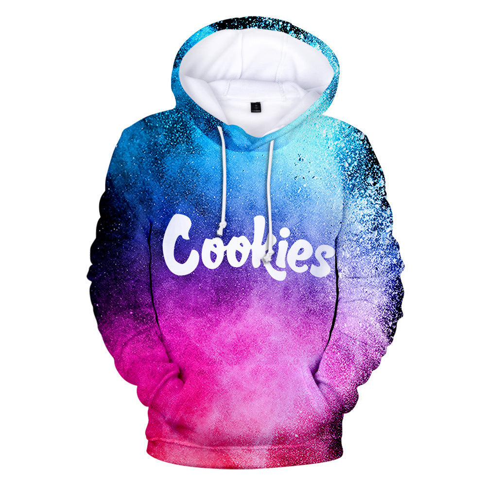 Cookies Hoodie Printed Hood Sweater Hooded Long-Sleeved Shirt