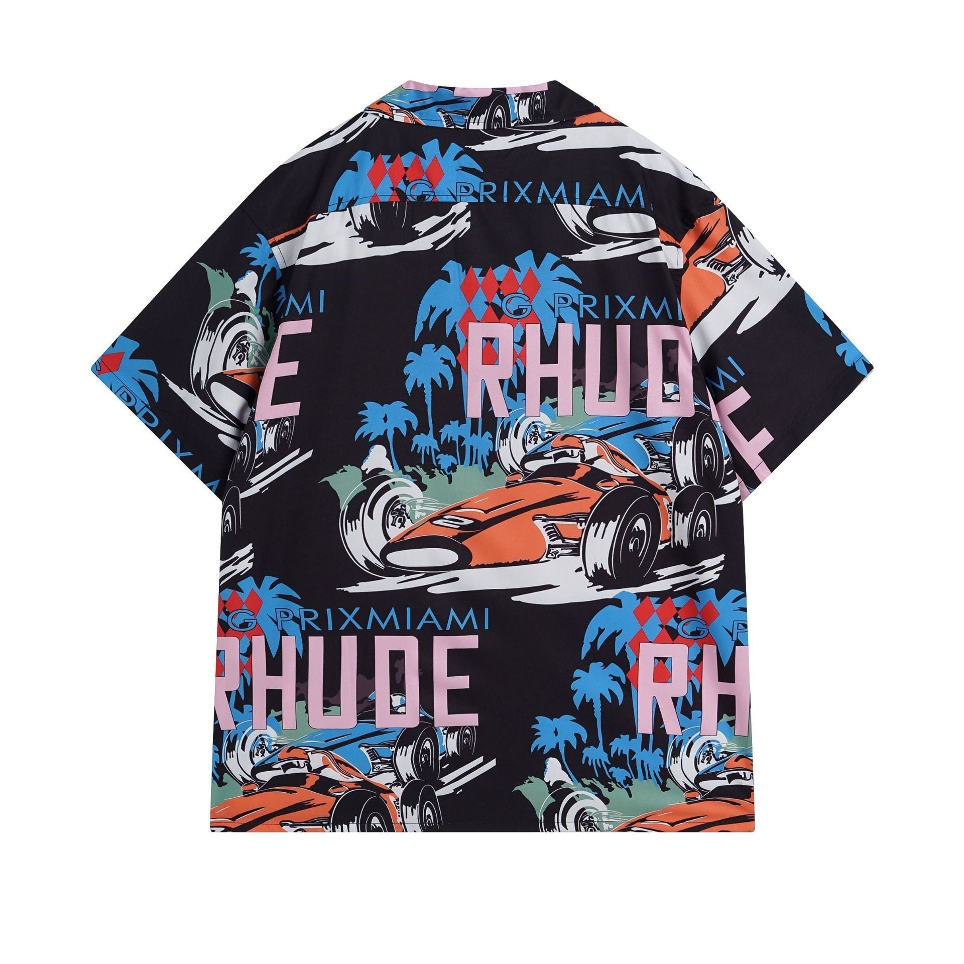 Rhude T Shirt Racing Letter Logo Casual Short Sleeve Shirt, Shorts