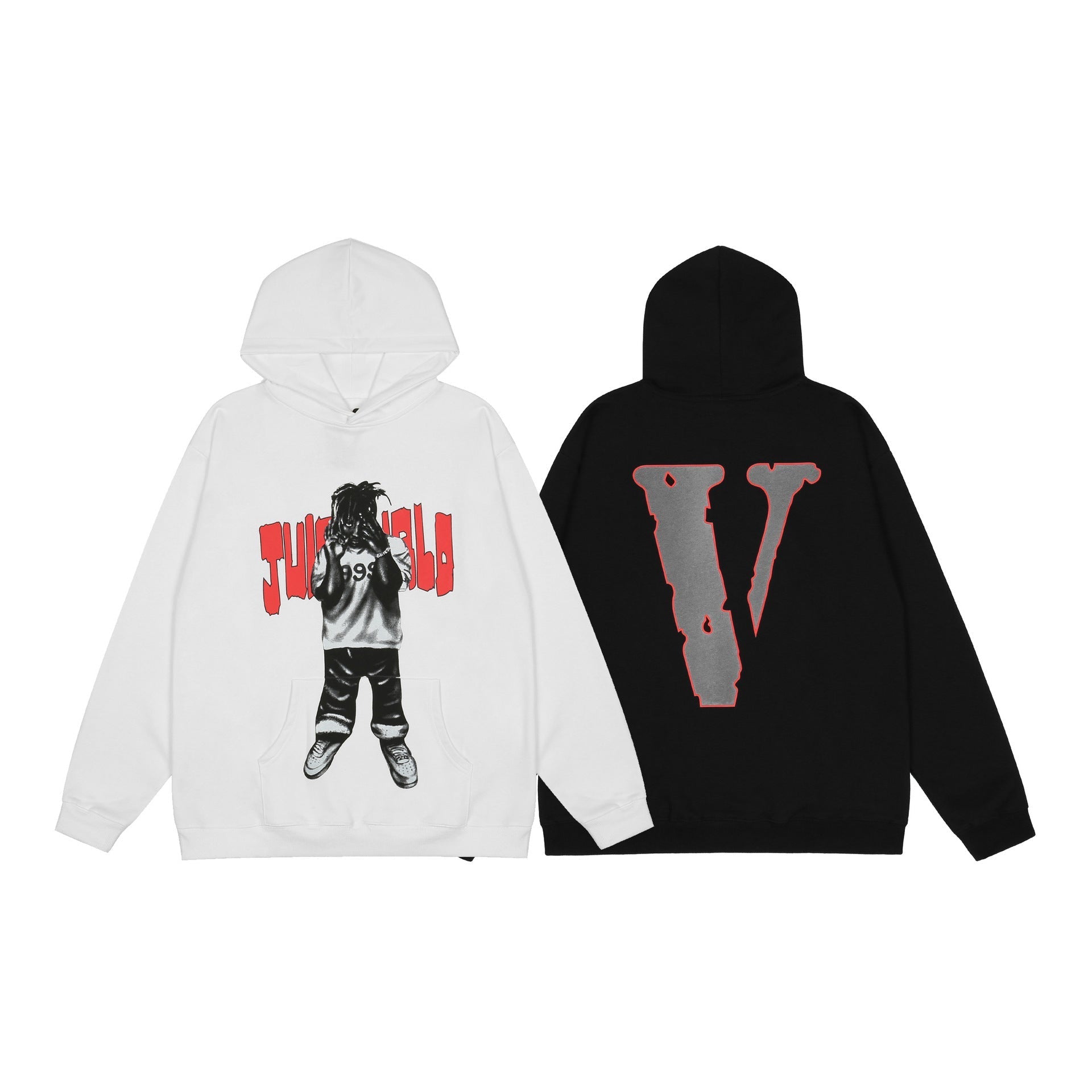 Vlone Hoodie Terry Autumn And Winter High Street Loose Hip Hop Cotton Short Sleeve