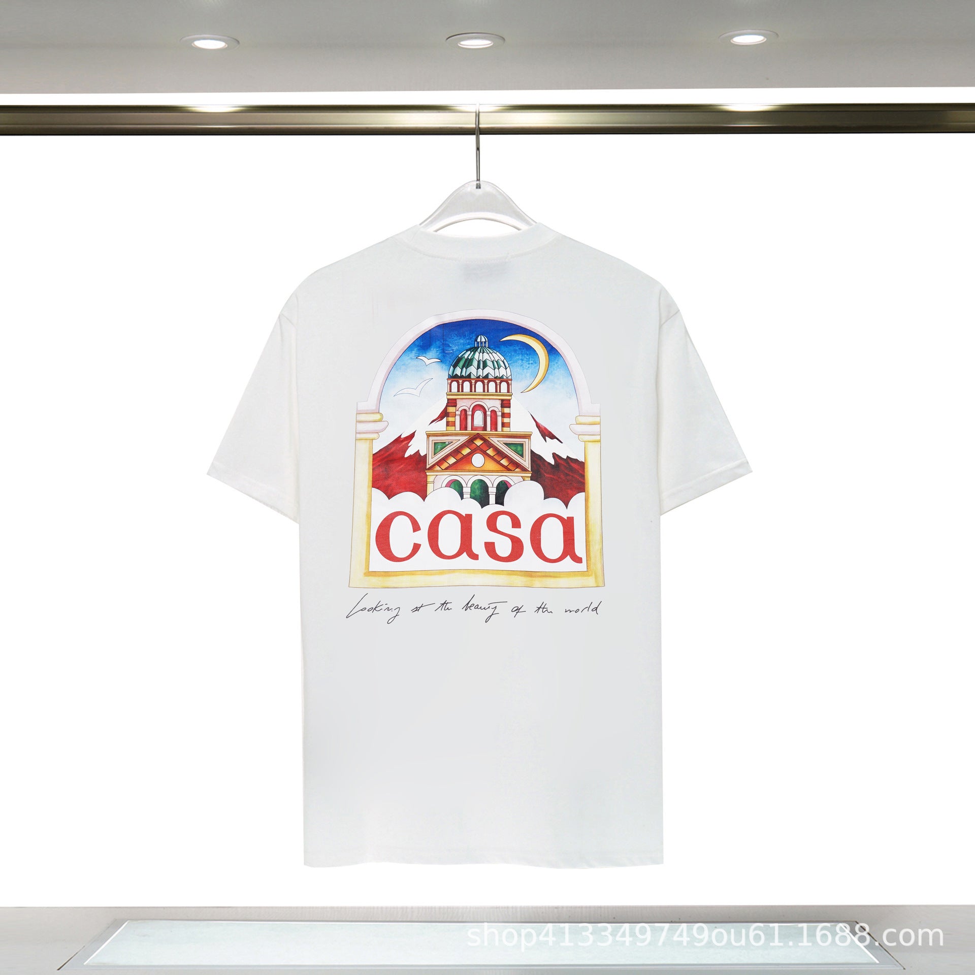 Casablanca T Shirts Unisex Fashion Loose Tee