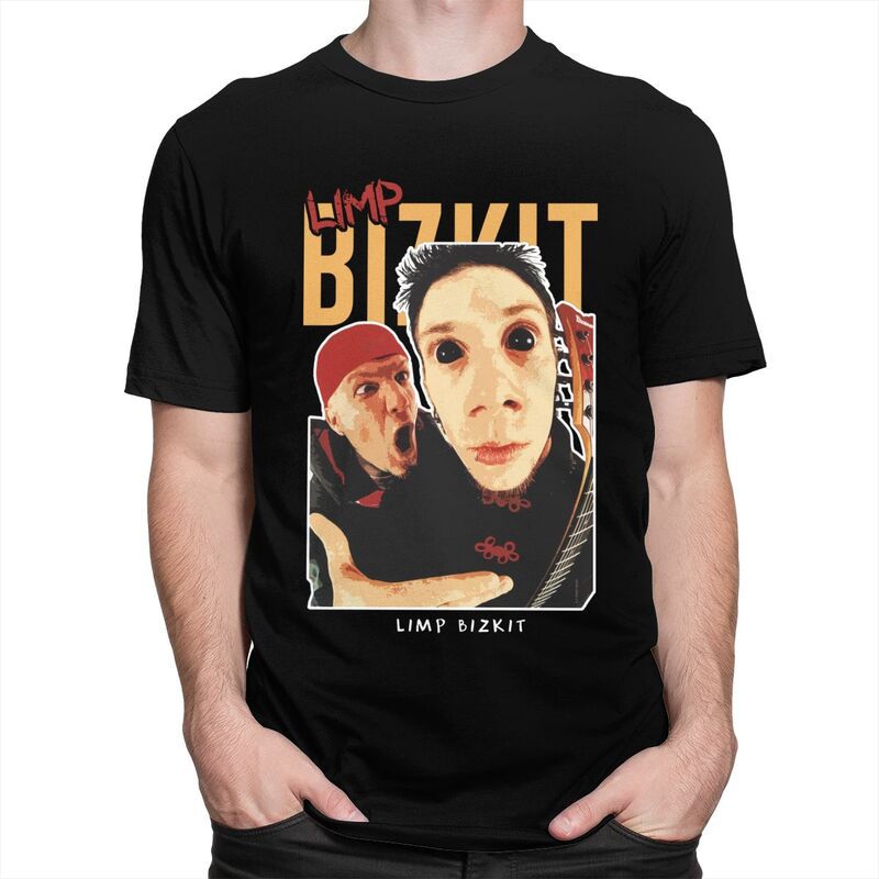 Custom Men's Bizkits Heavy Metal Rap Limp T Shirt Short